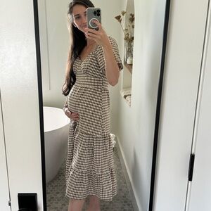 Gingham Midi Dress NWOT